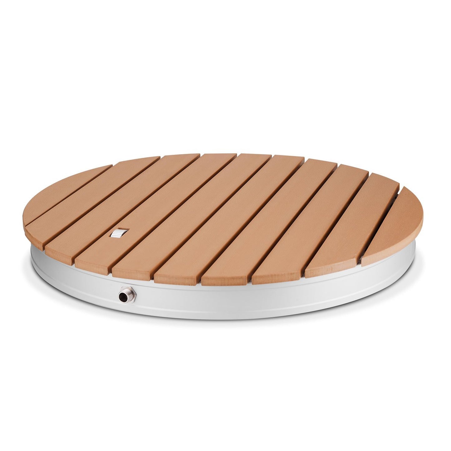 Buitendouche – Tuindouche – Vloerdouche – Campingdouche – Zonnedouche – Aluminium en Houtlook WPC – Verstelbare Waterstraal tot 4 Meter Hoog – Geïntegreerd Voetpedaal