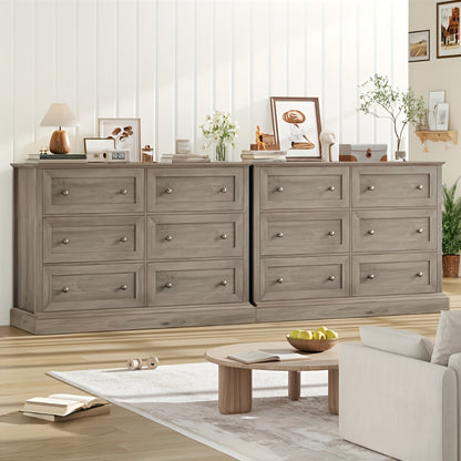 Opbergkast – Ladekast – Ladenkast – Kledingkast – Kast Met Lades – Rustiek Houten Design – 6 Ruime Lades Met Soepel Schuifmechanisme