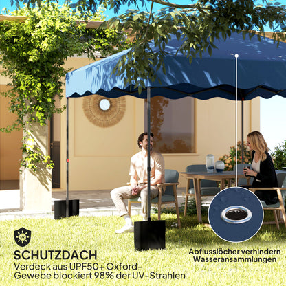 Partytent – Paviljoen – Feesttent – Tuinent – Vouwtent – 3x3 Meter – Waterdicht Oxford Stof Met UPF50+ UV-Bescherming