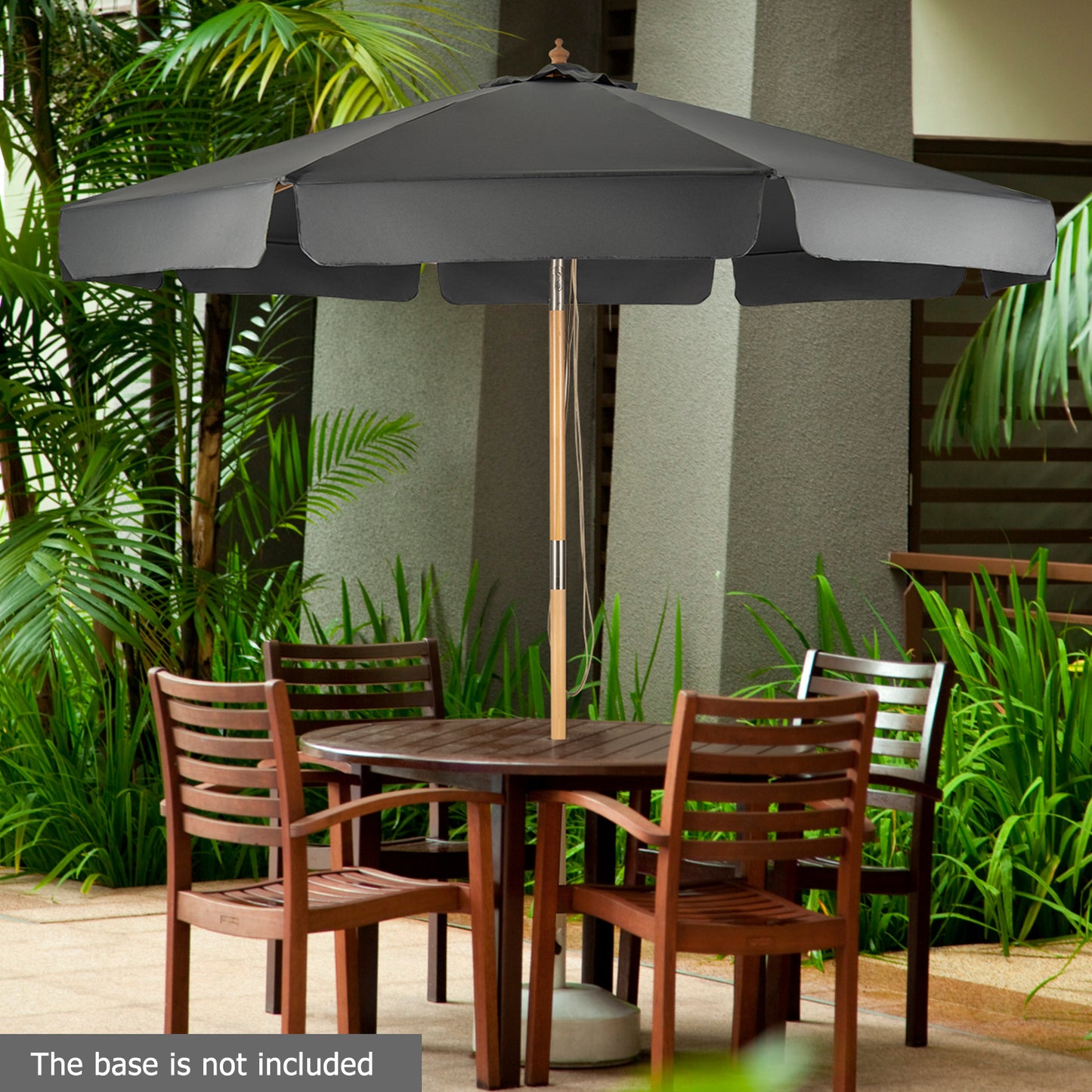 Parasol – Tuinparasol – Balkonscherm – Terrasparasol – Zweefparasol – 300 cm – UV-Beschermend & Kantelbaar met Ventilerende Bovenkant
