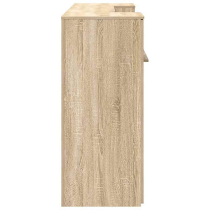 Balie – Receptiebalie – Toonbank – Bureaubalie – Winkelttoonbank – Sonoma Eiken – Houtmateriaal – Ruime Werkplek – Duurzaam Design