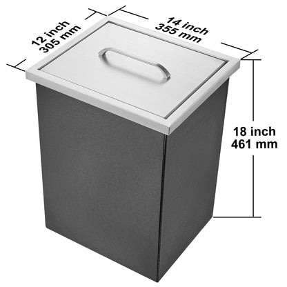 ijskastje – ijsbox – minibar – ijskoeler – ijsbak – roestvrij staal – 25 liter capaciteit – zonder elektriciteit