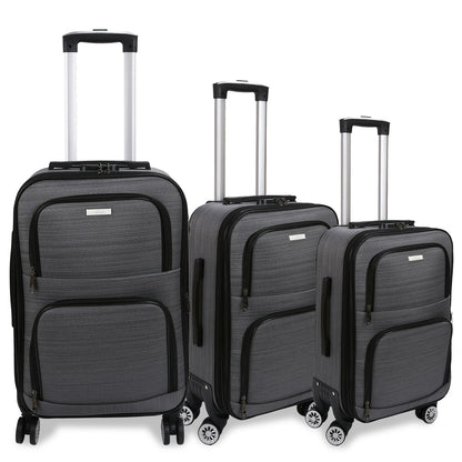 Kofferset – Reiskoffer Set – Trolley – Spinner Koffers – Handbagage Koffers – Lichtgewicht Oxford Stof – 3 Delig 20/24/28 Inch – Stil Rijdende Wielen