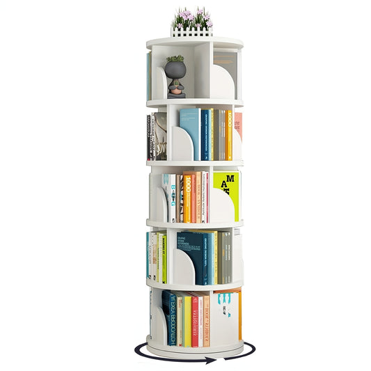 Boekenkast – Boekplank – Opbergkast – Vakkenkast – Wandrek – 5-laags Vrijstaand – Eikenhoutlook – Compact 40x159 cm