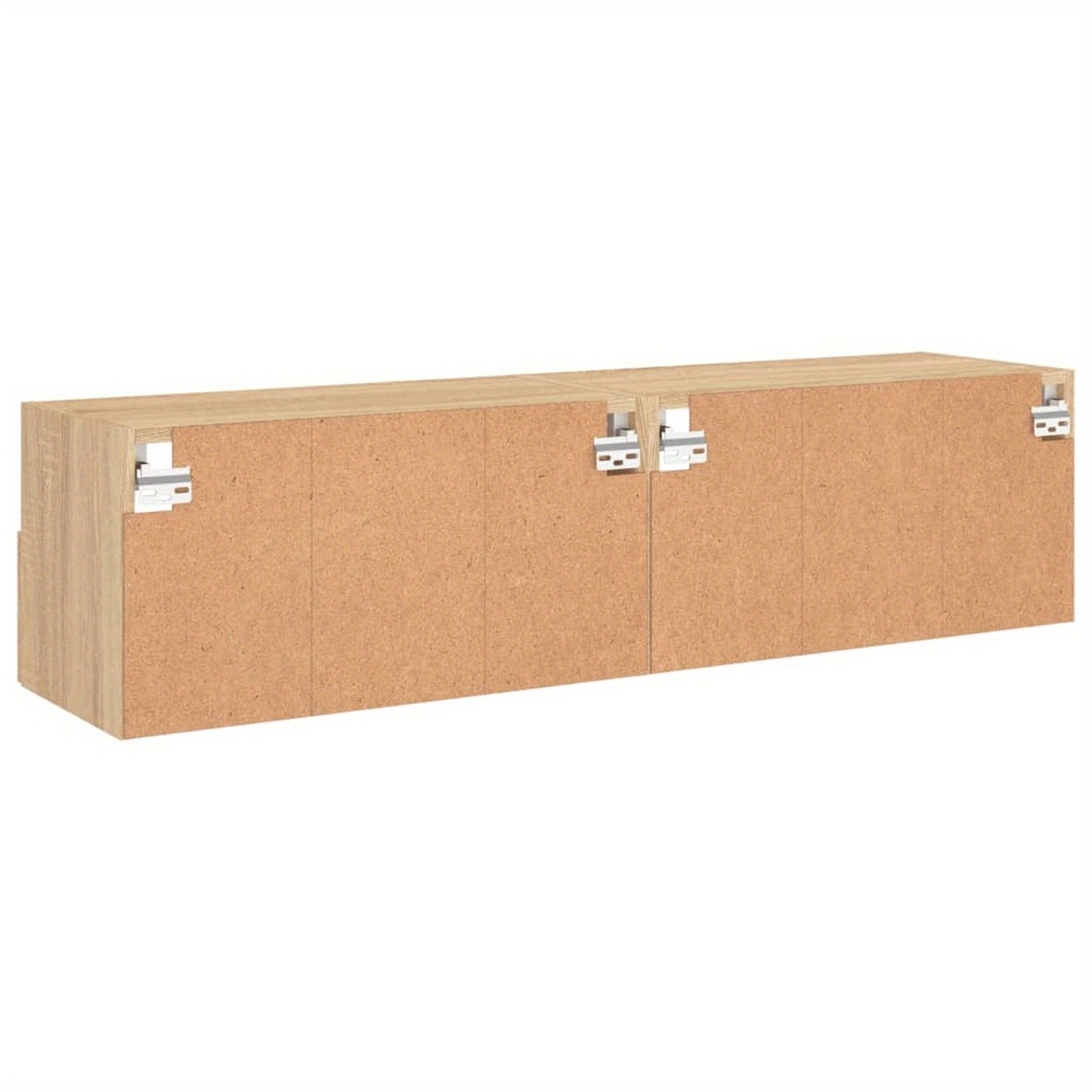 TOMSHOO TV Cabinet, Entertainment cabinet, TV Wall Cabinets 2pcs Sonoma Oak 60x30x30cm Engineered Wood, Entertainment Center, Television and media furniture