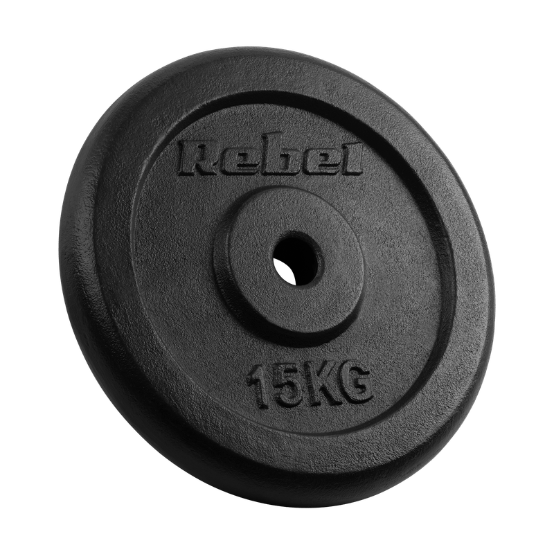 Gietijzeren Gewichtenset – Halterschijven – Gewichtsschijven – Power Plates – Dumbbell Schijven – 2 x 15 kg – 31 mm Gat – Duurzaam Gietijzer