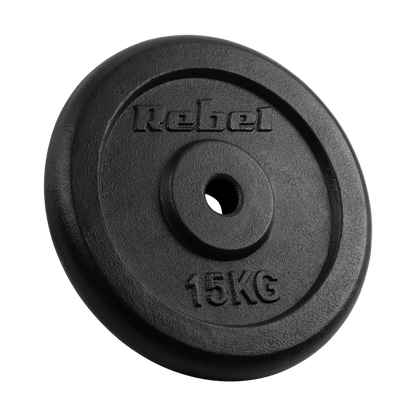 Gietijzeren Gewichtenset – Halterschijven – Gewichtsschijven – Power Plates – Dumbbell Schijven – 2 x 15 kg – 31 mm Gat – Duurzaam Gietijzer