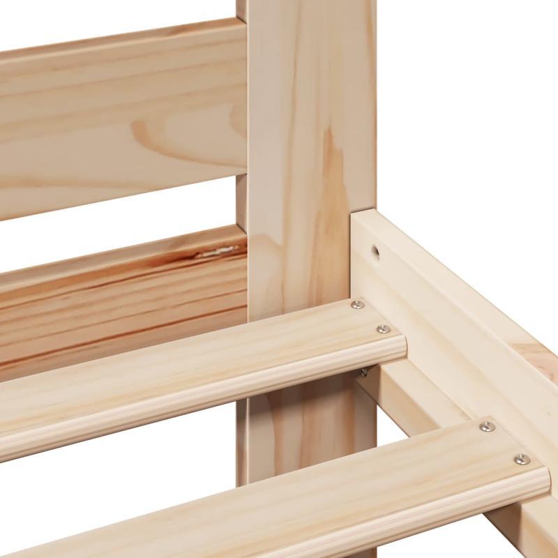 Queensize Bedframe – Bedframe – Bedbodem – Bedombouw – Slaapkamermeubel – Hardhouten Constructie – Eenvoudige Montage – Natuurlijke Houten Look – Modern Minimalistisch – Geschikt Voor Queensize Matrassen – Marrone