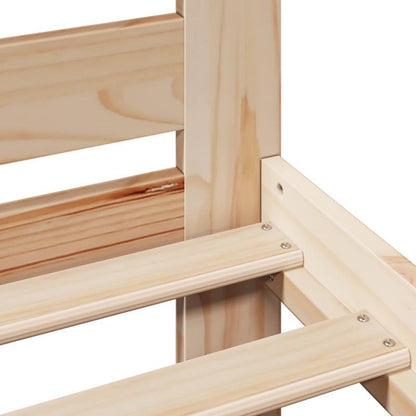 Queensize Bedframe – Bedframe – Bedbodem – Bedombouw – Slaapkamermeubel – Hardhouten Constructie – Eenvoudige Montage – Natuurlijke Houten Look – Modern Minimalistisch – Geschikt Voor Queensize Matrassen – Marrone