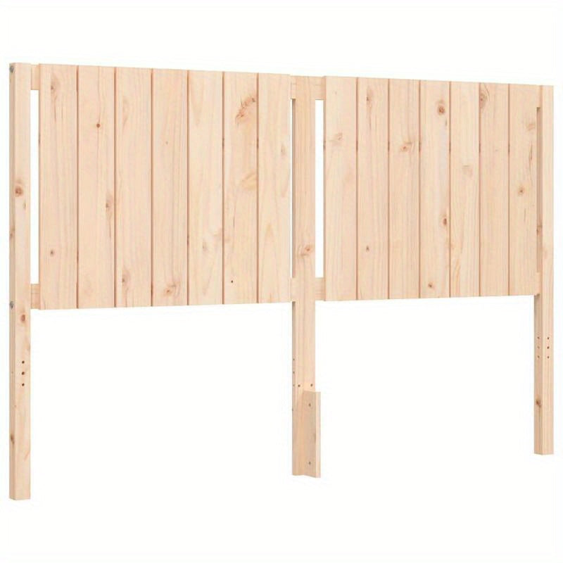 Contemporary Wooden Bed Frame 160x200cm - Solid Pine, Removable & Durable, Easy Assembly, Minimalist Design with Headboard & Footboard, Perfect for Modern Bedroom Decor, Bedroom Furniture, Sleek Headboard, Sturdy Construction