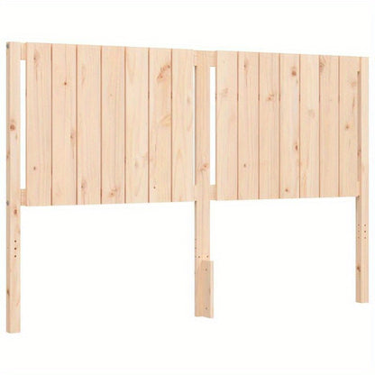 Contemporary Wooden Bed Frame 160x200cm - Solid Pine, Removable & Durable, Easy Assembly, Minimalist Design with Headboard & Footboard, Perfect for Modern Bedroom Decor, Bedroom Furniture, Sleek Headboard, Sturdy Construction