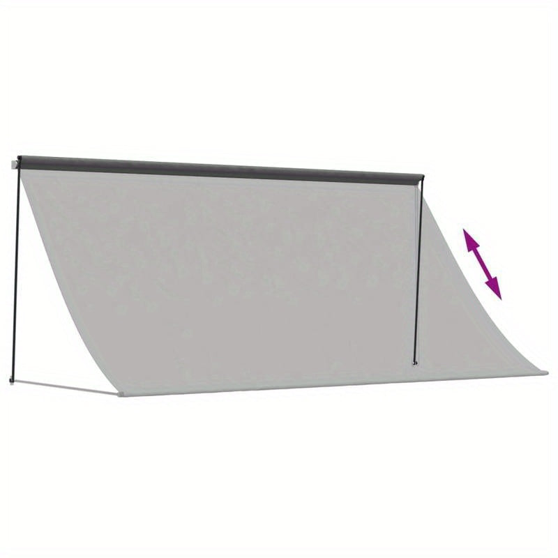 Uitschuifbare Zonwering – Terrasoverkapping – Markies – Balkonzonwering – Tuinzonwering – Waterdicht & Vuilbestendig – 300x150 cm Antraciet Polyester met Staal Frame