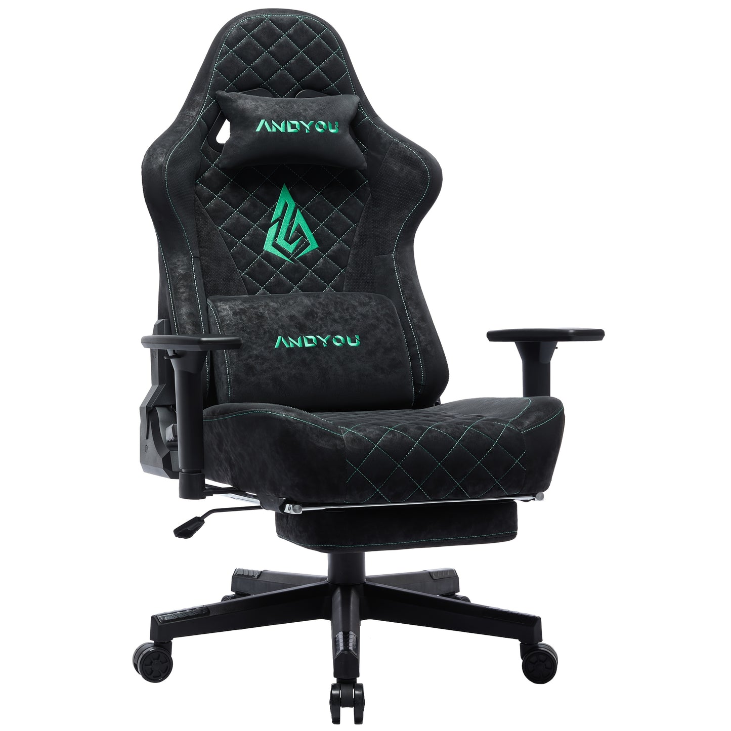 Retro Faux Leather Ergonomic Gaming