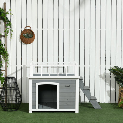 2-delige Zitgroep – Opvouwbare Eettafel – Inklapbare Stoelen – Balkonset – Compacte Tuinset – Wit Met Natuurlijke Houttinten – Ruimtebesparend – Stevige Afmetingen 110x70x75 cm