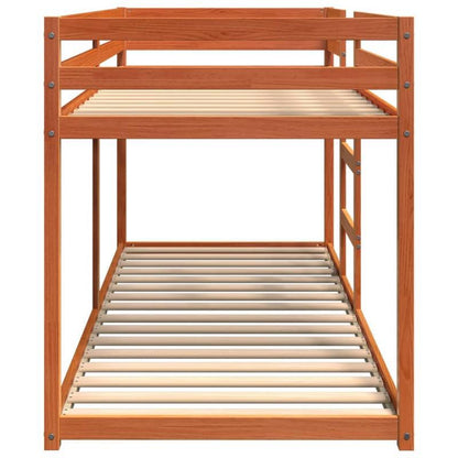 Hoogslaper – Stapelbed – Stapelbedden – Kinderbed – Eenpersoonsbed – Massief Houten Frame – Met 2 Ruime Laden – 75x190 cm – Europees Design