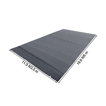 Zwembadafdekhoes – Zwembad Afdekzeil – Zwembad Cover – Zwembadhoes Veiligheid – Afdekzeil PVC – 3,5 x 6 Meter – Draagkracht Volwassenen & Kind