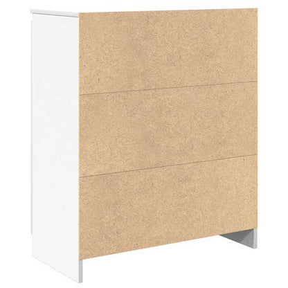 Sideboard with Drawer, White, 71x35x84 cm, Wood Composite Material/Storage Cabinet/Shoe Rack/TV Stand. This Storage Shelf Offers Ample Space to Keep Various Items Organized, Keeping Your Room Tidy