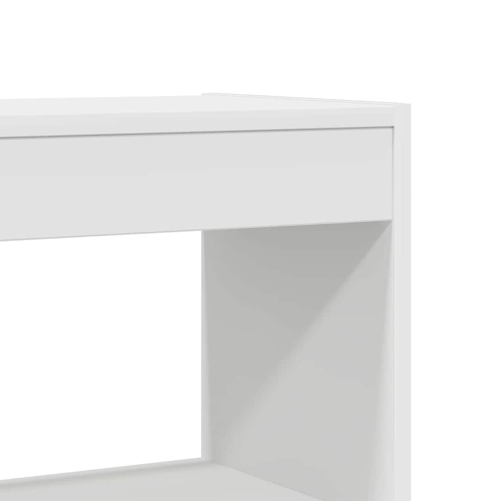 Boekenplank – Wandplank – Boekenrek – Wandrek – Opbergplank – 6 Niveau’s – Hout Wit – Inclusief Bevestigingsmateriaal