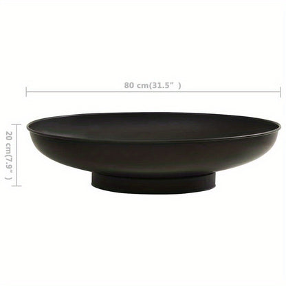Vuurschaal – Ronde Vuurschaal – Buitenhaard – Vuurkorf – Terrasverwarmer – 80 Cm Diameter – Hoogwaardig Staal - QUORE