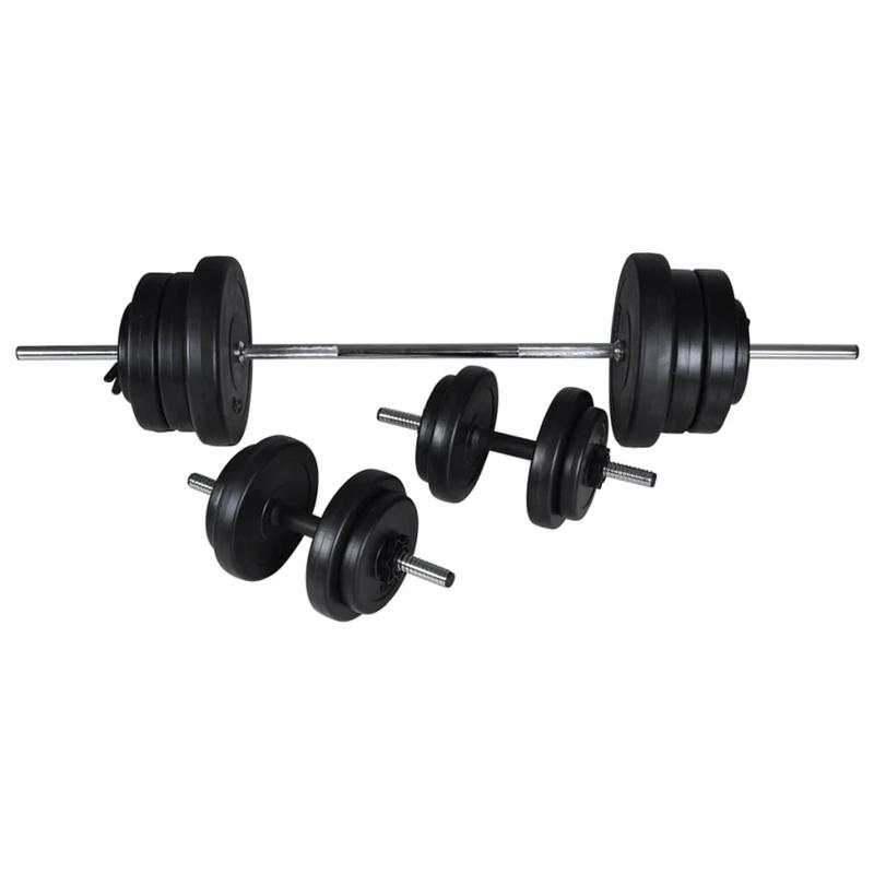 Gewichthefstation – Halterset – Dumbbells – Gewichtsschijven – Krachtstation – Verstelbaar Gewicht – Robuust Metaal – Compact Ontwerp