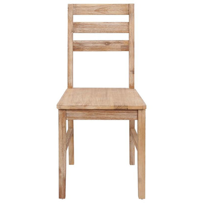 Eetkamerstoelen – Stoelen – Houten Stoelen – Houten Eetkamerstoelen – Acacia Stoelen – Set van 6 – Massief Acaciahout – Comfortabele Polyester Zitting