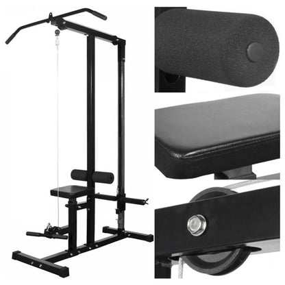 Power Tower Gym Machine – Fitnessrek – Krachtstation – Trainingsapparaat – Workoutstation – Verstelbaar Ijzer – Gewichtsschijven 60,5 kg