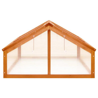 Kweekkast – Kweekkas – Broeikas – Tuinkas – Kweektent – Vurenhout – Warm Marrone – 114x80x50 cm – Duurzaam en Compact