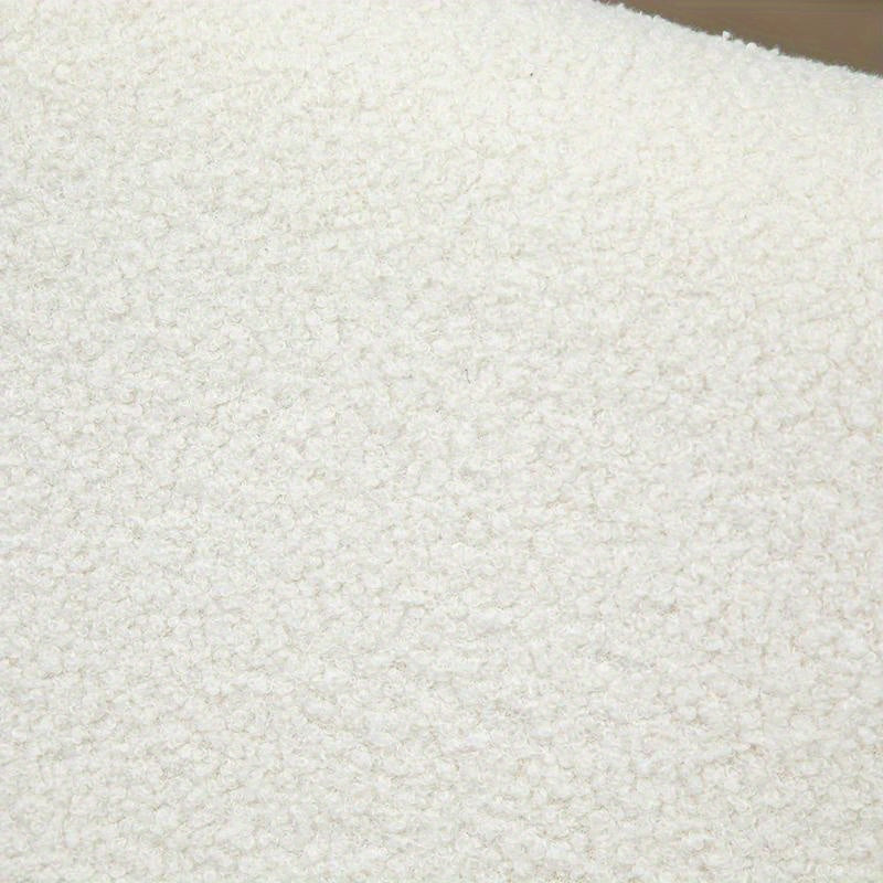 Draaifauteuil – Loungefauteuil – Relaxstoel – Draaistoel – Armstoel – Ergonomisch – Rubberwood Frame – Witte Zachte Bekleding – Verstelbare Rugleuning