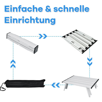 Campingstoel – Kampeerstoel – Vouwstoel – Strandstoel – Visstoel – 3-delige Set Met Verstelbare Rugleuning & Inclusief Tafel – Lichtgewicht, Waterbestendig Marine