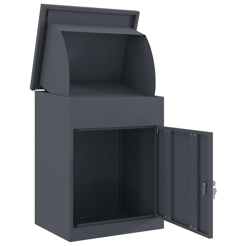 Pakketbrievenbus – Pakketbox – Brievenbus – Pakketbox Buiten – Vrijstaande Brievenbus – Gegalvaniseerd Staal – Slot Met Anti-Diefstal Sluiting – Weerbestendig 44x35x59 cm