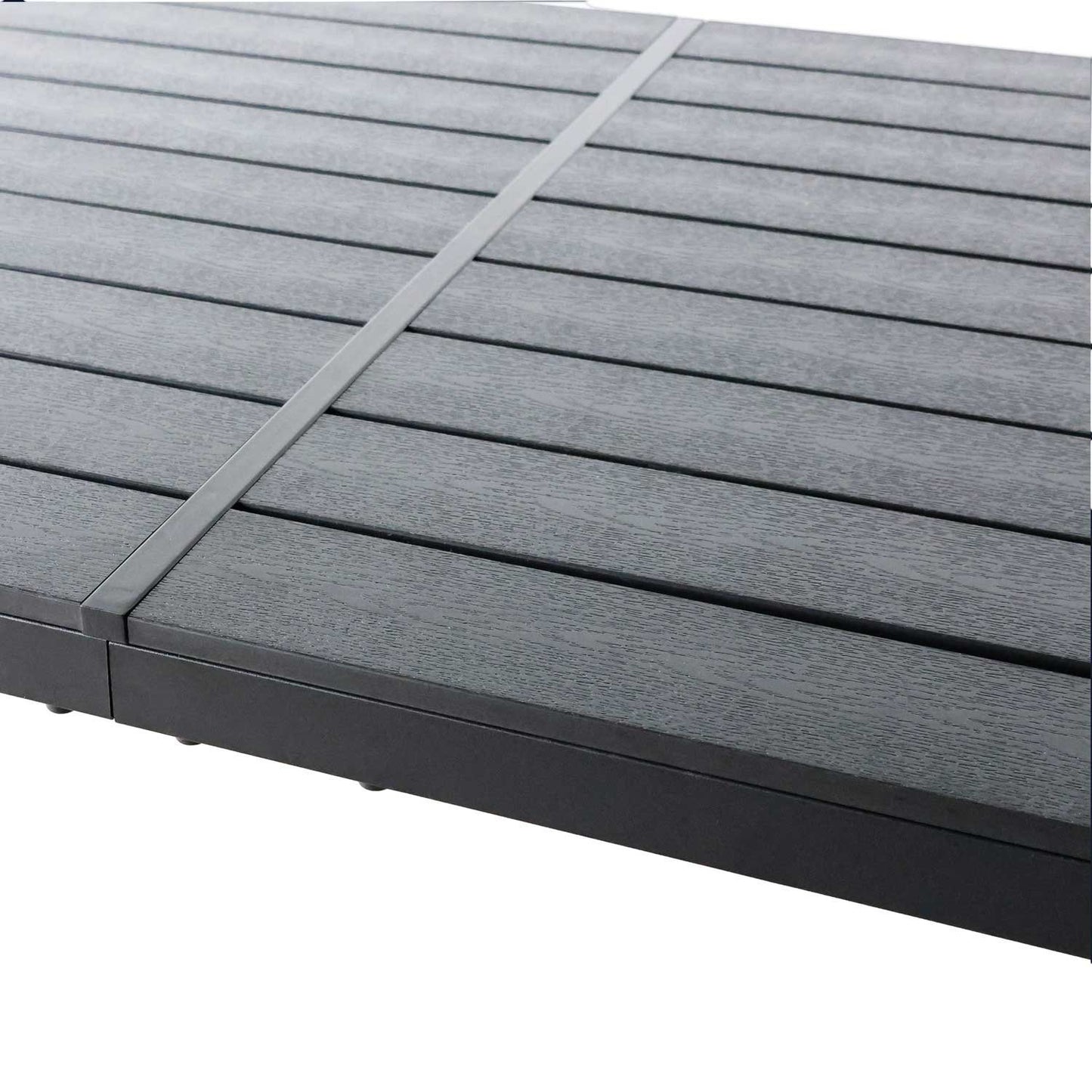 Tuintafel – Buitentafel – Terrastafel – Buiten eettafel – Metaal En Hout – Stevig Gepoedercoat Frame – Ruim 150x90 cm – Weerbestendig Design