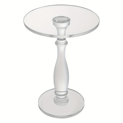 Moderne Rond Tafel – Salontafel – Bijzettafel – Lounge Tafel – Koffietafel – Transparant Acryl – Sterk 39,9 KG Draagvermogen – Ruimtebesparend & Makkelijk In Elkaar Te Zetten