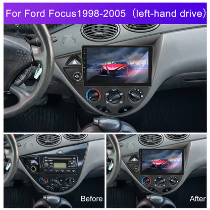 Multimedia Autoradio – Auto Stereo – Navigatiesysteem – Touchscreen Speler – Android Headunit – Draadloze CarPlay & Android Auto – 22,86 cm Scherm – AHD Achteruitrijcamera