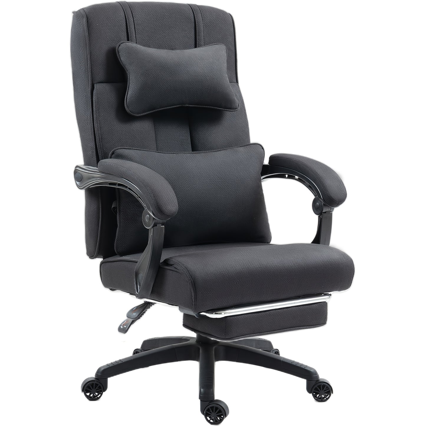 Gamingstoel – Gamestoel – Gaming Chair – Bureaustoel – Game Stoel – Ergonomisch – Grote Zitting – Kunstleer & Stof – Verstelbare Voetensteun – Max 158 kg