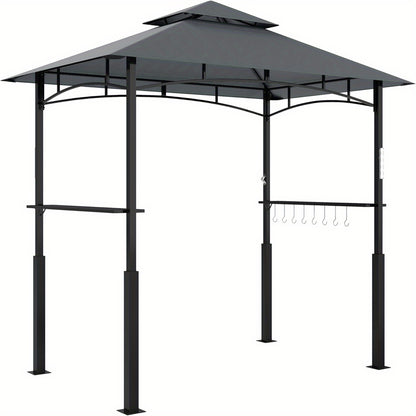 Waterdichte Tuinpaviljoen – Tuinkamer – Overkapping – Partytent – Gazebo – Grijs – 2,35 x 1,45 Meter – Dubbel Dak Windproof