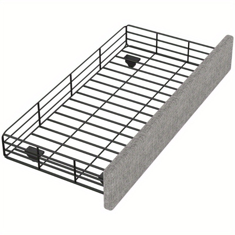 Bedframe – Bed – Eenpersoonsbed – Slaapbank – Bedbank – Moderne Stoffering – 90x200 cm – Met Opbergladen