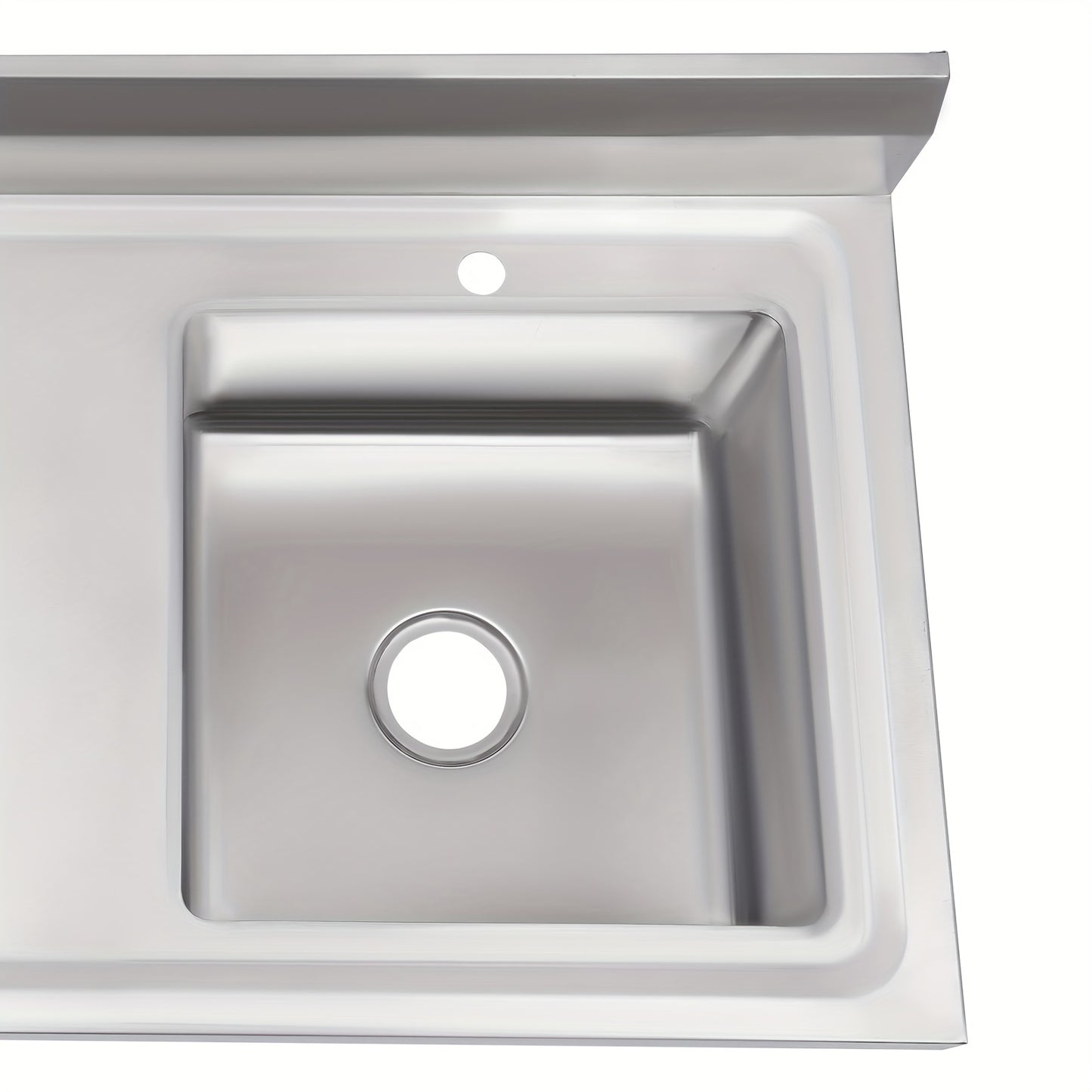 Roestvrijstalen Spoelbak – Gootsteen – Wasbak – Vaatwasbak – Keukenspoelbak – 1 Baassin – 100x60x93 cm – Roestvrij Staal 201 – Duurzaam & Spatbestendig
