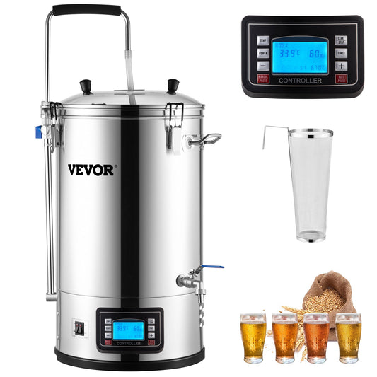 Elektrisch Bierbrouwstation – Bierbrouwsysteem – Bierbrouwketel – All-in-One Brouwinstallatie – Homebrew Kit – 30 Liter RVS Ketel – Programmeerbare Maischstappen & Circulatiepomp