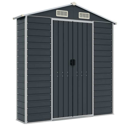Tuinschuur – Tuinkast – Berging – Opbergschuur – Gereedschapsschuur – Gegalvaniseerd Staal – Ruim 191x215x198 cm – Hoekbescherming
