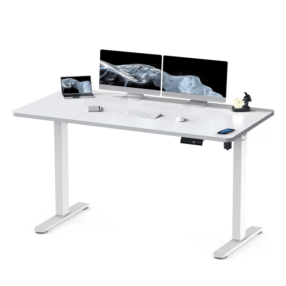 Bureau Verstelbaar – Zit Sta Bureau – Hoekbureau – Computerbureau – Werktafel – 120x60 cm – Stabiel Metalen Frame – In Hoogte Verstelbaar