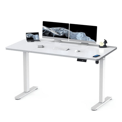 Bureau Verstelbaar – Zit Sta Bureau – Hoekbureau – Computerbureau – Werktafel – 120x60 cm – Stabiel Metalen Frame – In Hoogte Verstelbaar