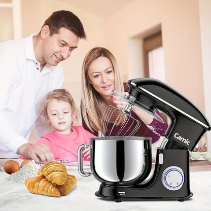 Standmixer – Keukenmixer – Deegmixer – Mengmachine – Elektrische Mixer – Zwart – 1500W Krachtige Motor – 8 Liter Grote Mengkom