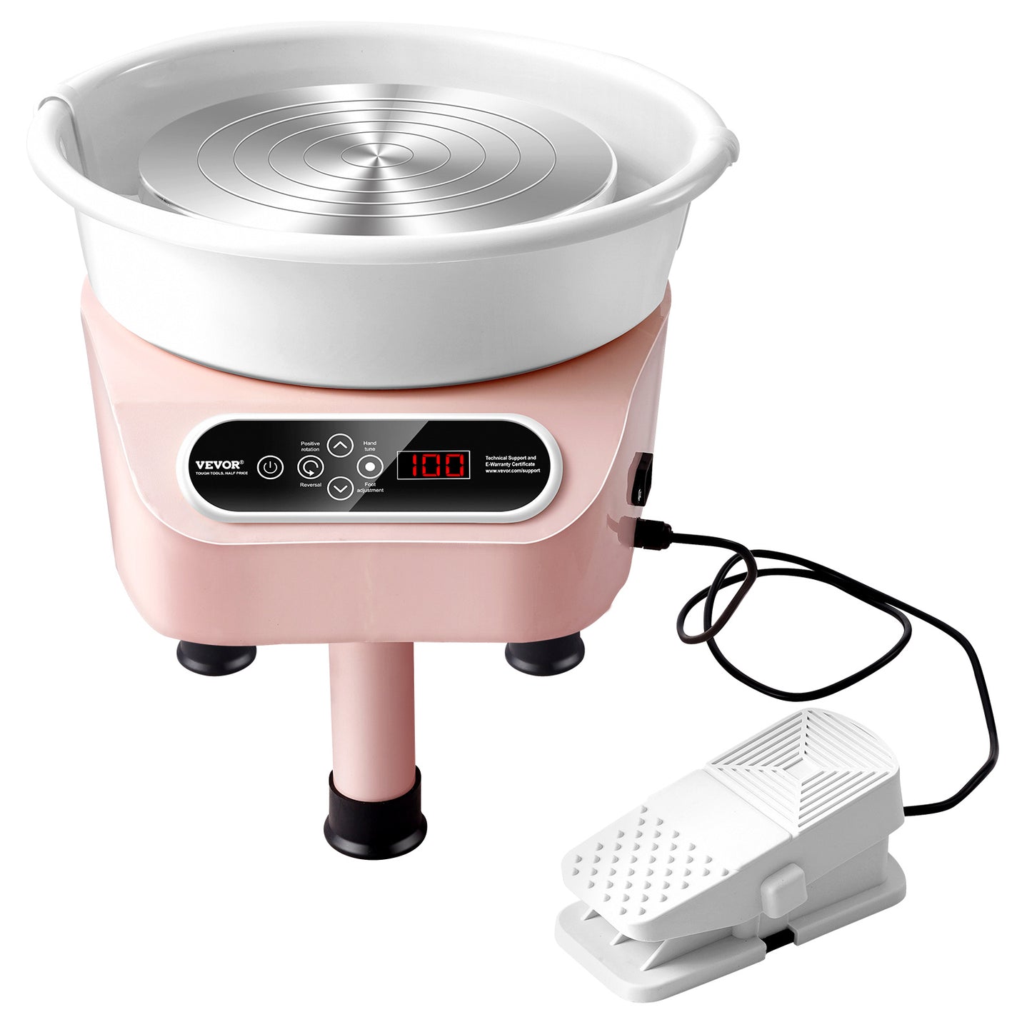 Draaischijf Keramiek – Pottenbakkersschijf – Boetseerschijf – Pottenbakken – Draaiplateau – 450W Motor – 28 cm Schijf