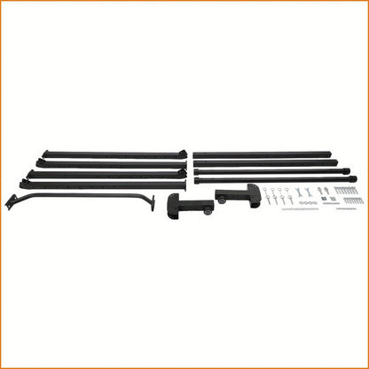 Optrekstang – Pull Up Bar – Wandmontage Stang – Deurkozijn Bar – Fitness Stang – Carbonstaal – Verstelbaar 175-230 cm – 200 kg Draagkracht