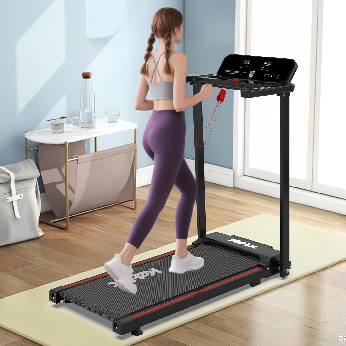 Loopband – Wandelband – Walking Pad – Opvouwbare Loopband – Treadmill – Stil Design – 12 Programma’s & APP Connectiviteit
