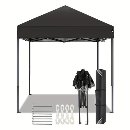 2×2m Pop-up Tent, Folding Gazebo, No Side Walls, With Carry Bag, Easy To Set Up, Height Adjustable, Safe And Sturdy Portable, Camping Canopy, Suitable For Weddings, Market Stalls, Parties, Gardens, Terraces, Courtyards, Beac