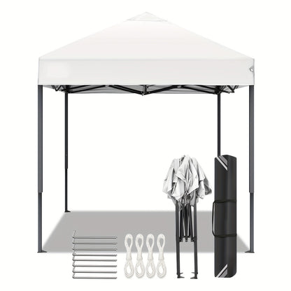 2×2m Pop-up Tent, Folding Gazebo, No Side Walls, With Carry Bag, Easy To Set Up, Height Adjustable, Safe And Sturdy Portable, Camping Canopy, Suitable For Weddings, Market Stalls, Parties, Gardens, Terraces, Courtyards, Beac