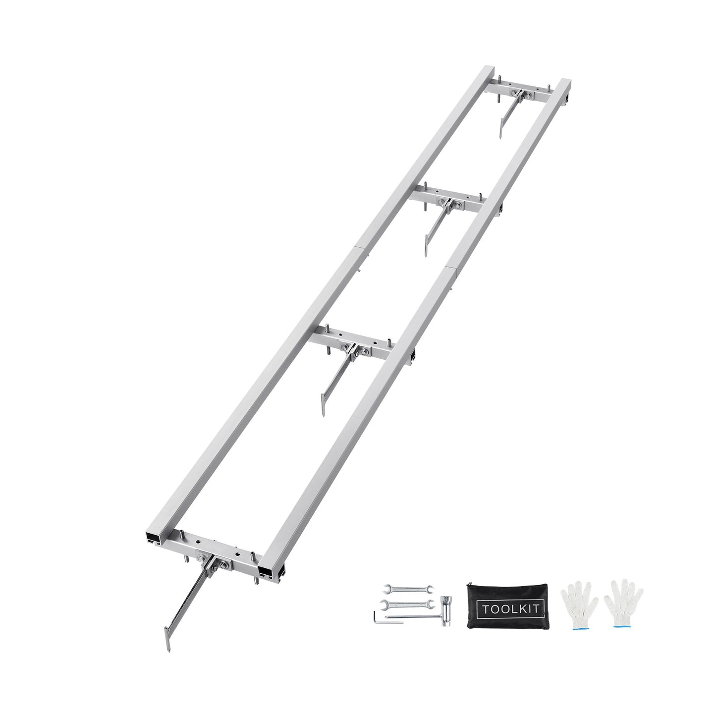 Zaaggeleider Kettingzaag – Zaagrail – Zaagslede – Kettingzaaggeleider – Zaagmal – 9 Voet Lengte – Lichtgewicht Aluminium & Ijzer