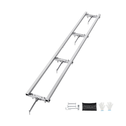 Zaaggeleider Kettingzaag – Zaagrail – Zaagslede – Kettingzaaggeleider – Zaagmal – 9 Voet Lengte – Lichtgewicht Aluminium & Ijzer