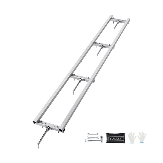 Zaaggeleider Kettingzaag – Zaagrail – Zaagslede – Kettingzaaggeleider – Zaagmal – 9 Voet Lengte – Lichtgewicht Aluminium & Ijzer